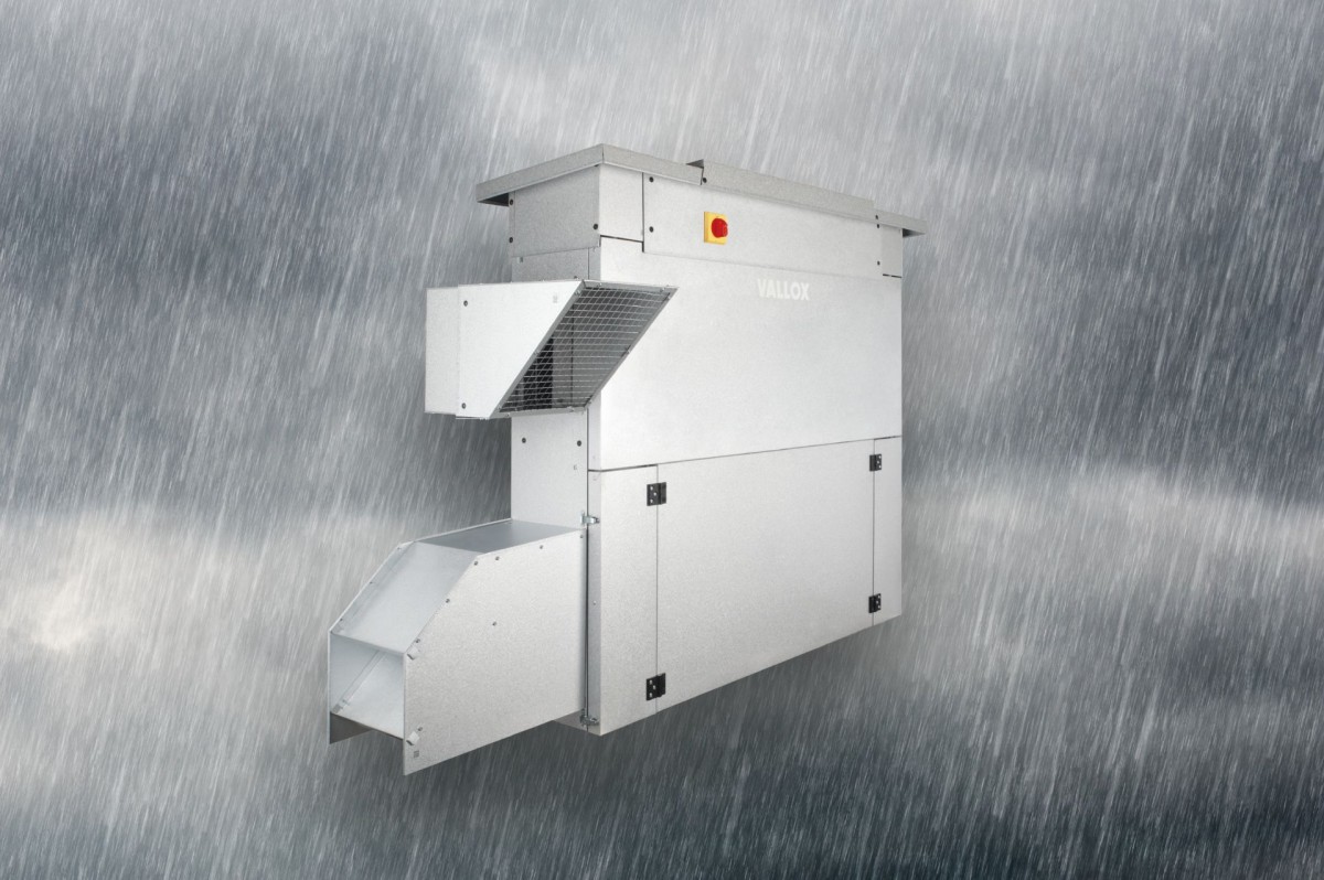 Lüftungsgeräte der VALLOX Commercial Line: dank Korrosionsschutzbeschichtung C4 nun auch outdoor (© Vallox GmbH)