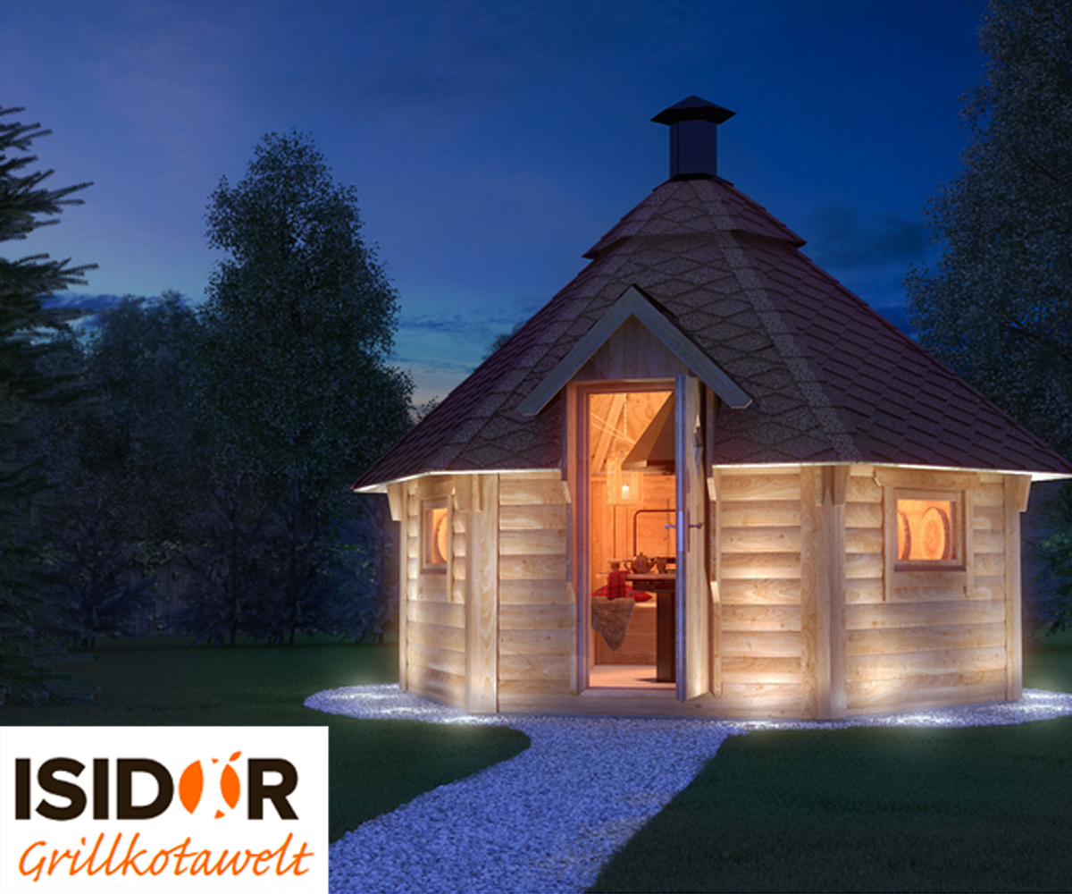 ISIDOR - Ihr Spezialist für Grillkotas und Finnische Grillhütten