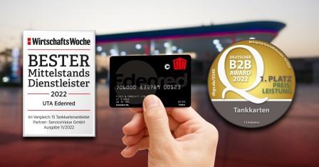 Gleich zwei top Bewertungen für UTA Edenred. (Die Bildrechte liegen bei dem Verfasser der Mitteilung.)