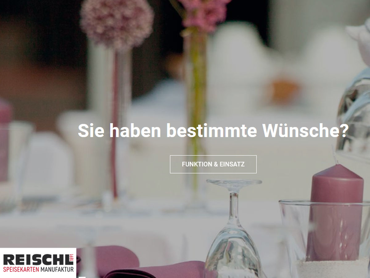 Reischl Speisekartenmanufaktur - Ihr Experte für Speisekarten und Menüboards Reischl Speisekartenmanufaktur - Ihr Experte für Speisekarten und Menüboards