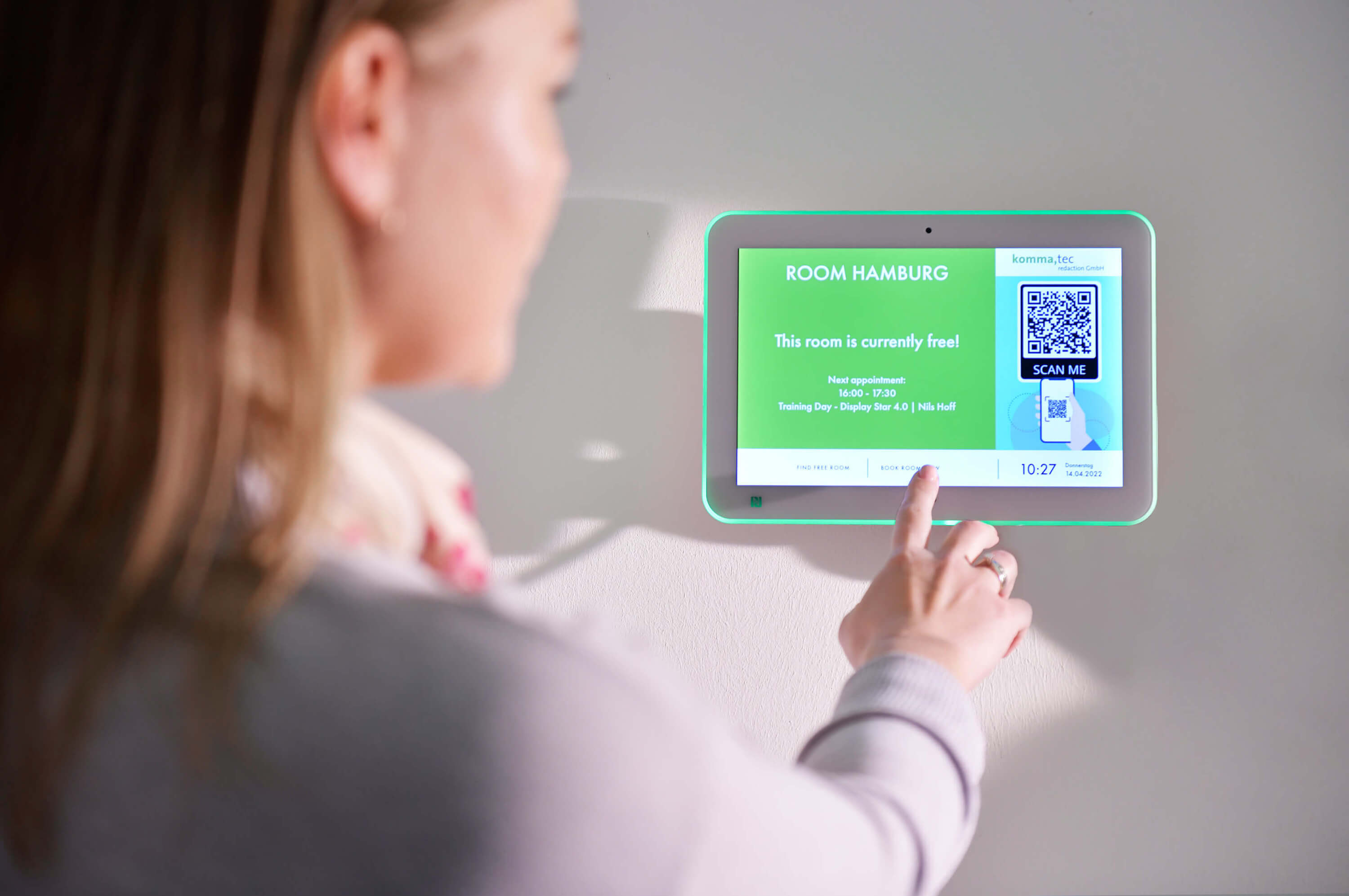 Digitale Türschilder mit Touch-Funktion (Die Bildrechte liegen bei dem Verfasser der Mitteilung.) Digitale Türschilder mit Touch-Funktion (Die Bildrechte liegen bei dem Verfasser der Mitteilung.)