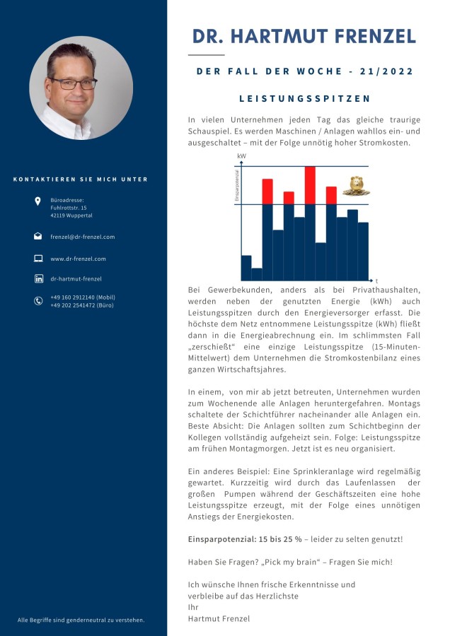 Der Fall der Woche | Leistungsspitzen (© Dr. Hartmut Frenzel)