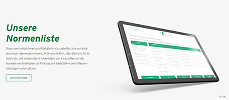 Die Normenliste des IVK ist nach ihrem Relaunch wieder online. Foto: IVK Die Normenliste des IVK ist nach ihrem Relaunch wieder online. Foto: IVK