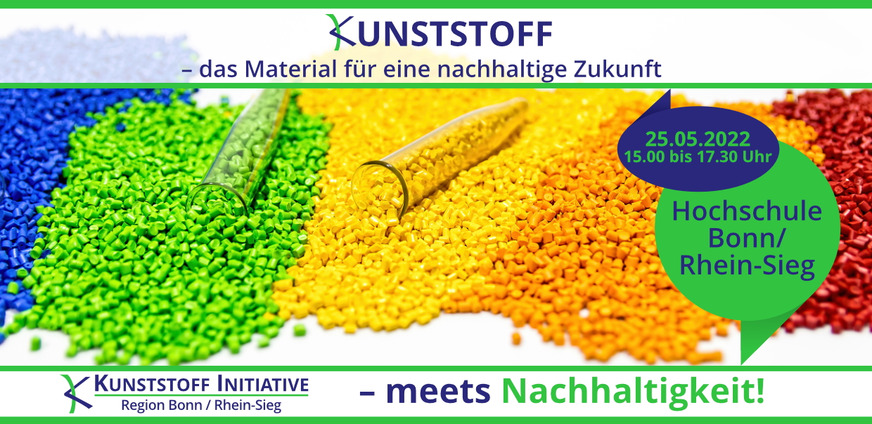 Einladung zur Veranstaltung"Kunststoff–das Material für eine nachhaltige Zukunft" an der H-BRS (Die Bildrechte liegen bei dem Verfasser der Mitteilung.) Einladung zur Veranstaltung"Kunststoff–das Material für eine nachhaltige Zukunft" an der H-BRS (Die Bildrechte liegen bei dem Verfasser der Mitteilung.)