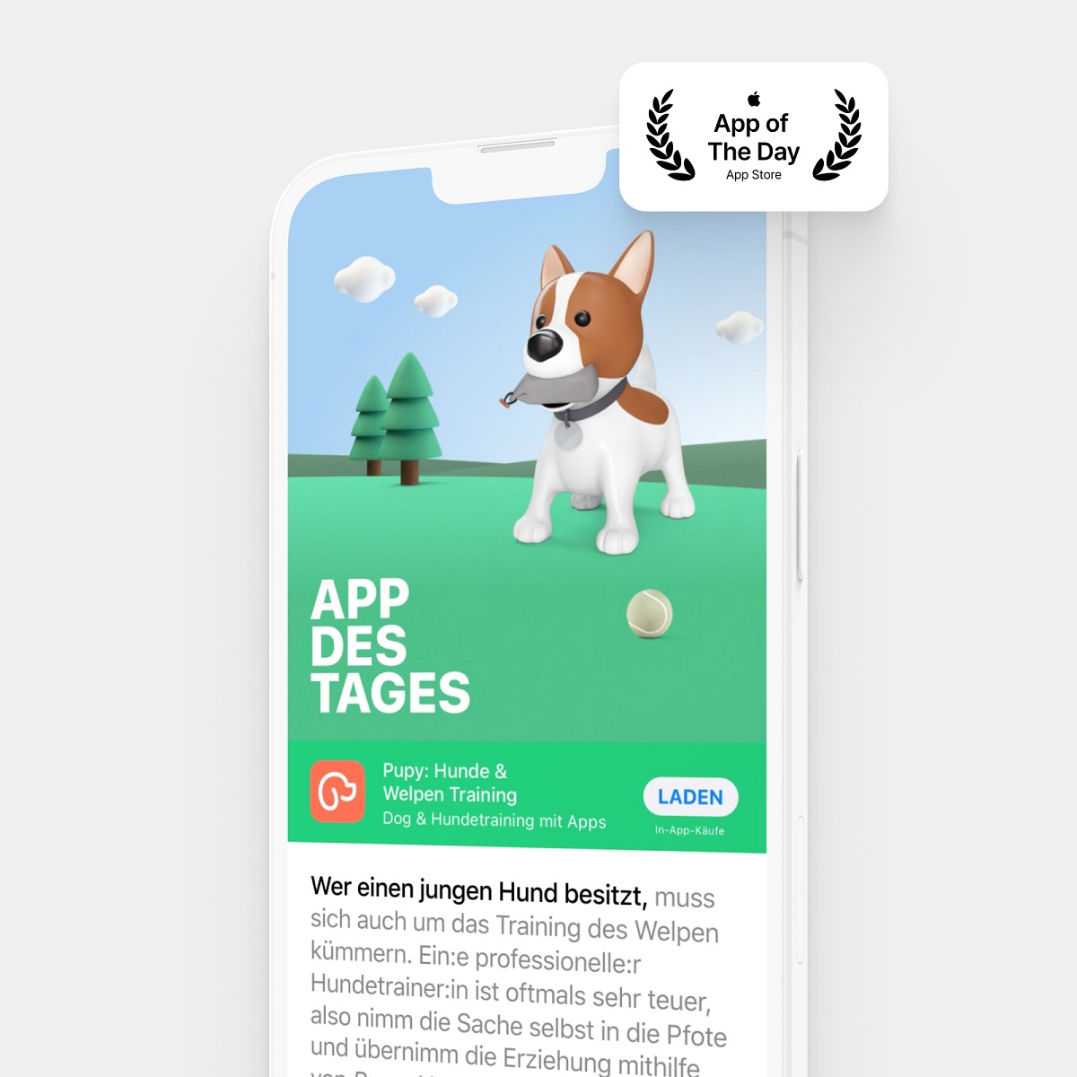 Hundetrainings App Pupy wird Apple’s"App of the day" (Die Bildrechte liegen bei dem Verfasser der Mitteilung.) Hundetrainings App Pupy wird Apple’s"App of the day" (Die Bildrechte liegen bei dem Verfasser der Mitteilung.)