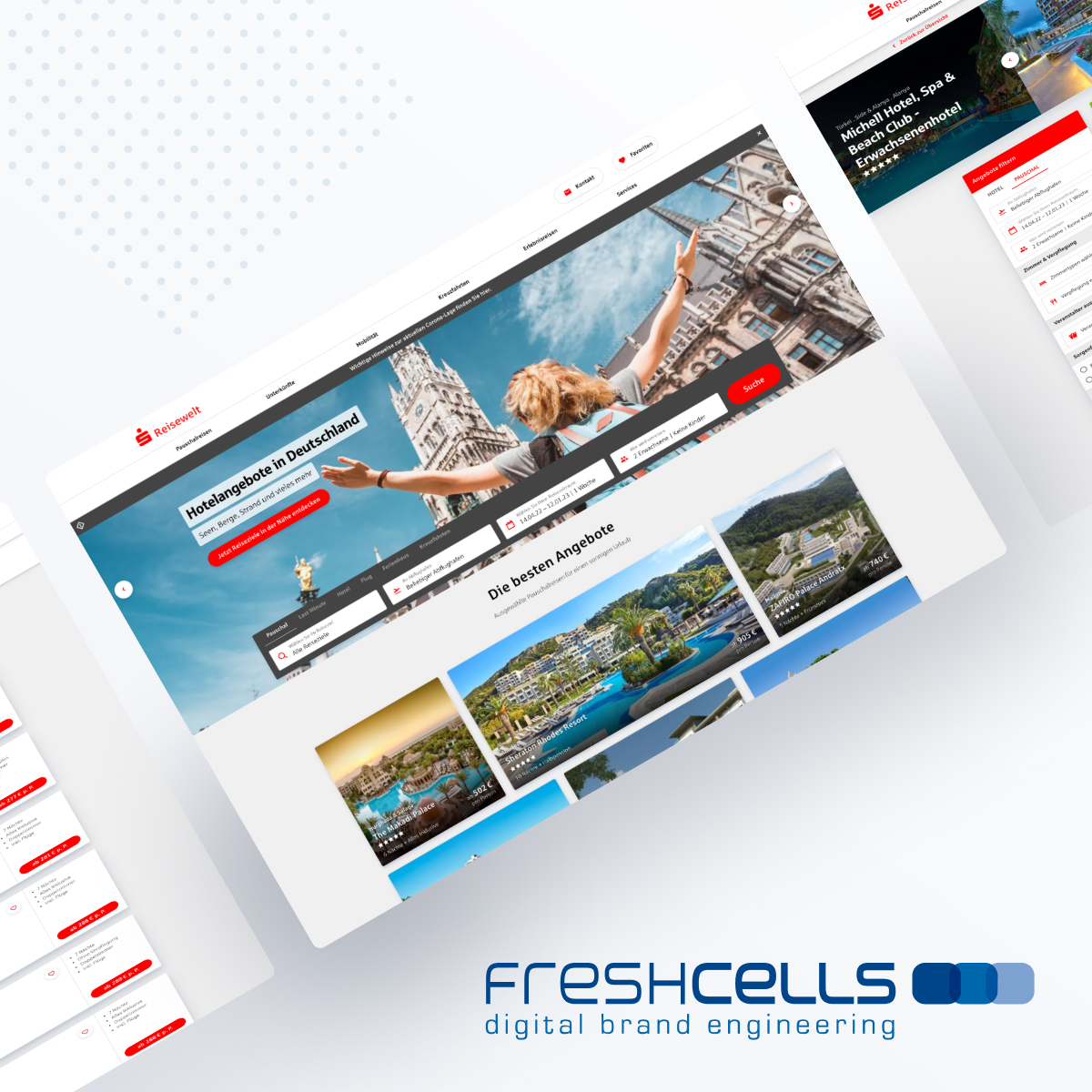 freshcells relaunched die Reise-Vertriebsplattform von S-Markt& Mehrwert (Die Bildrechte liegen bei dem Verfasser der Mitteilung.)
