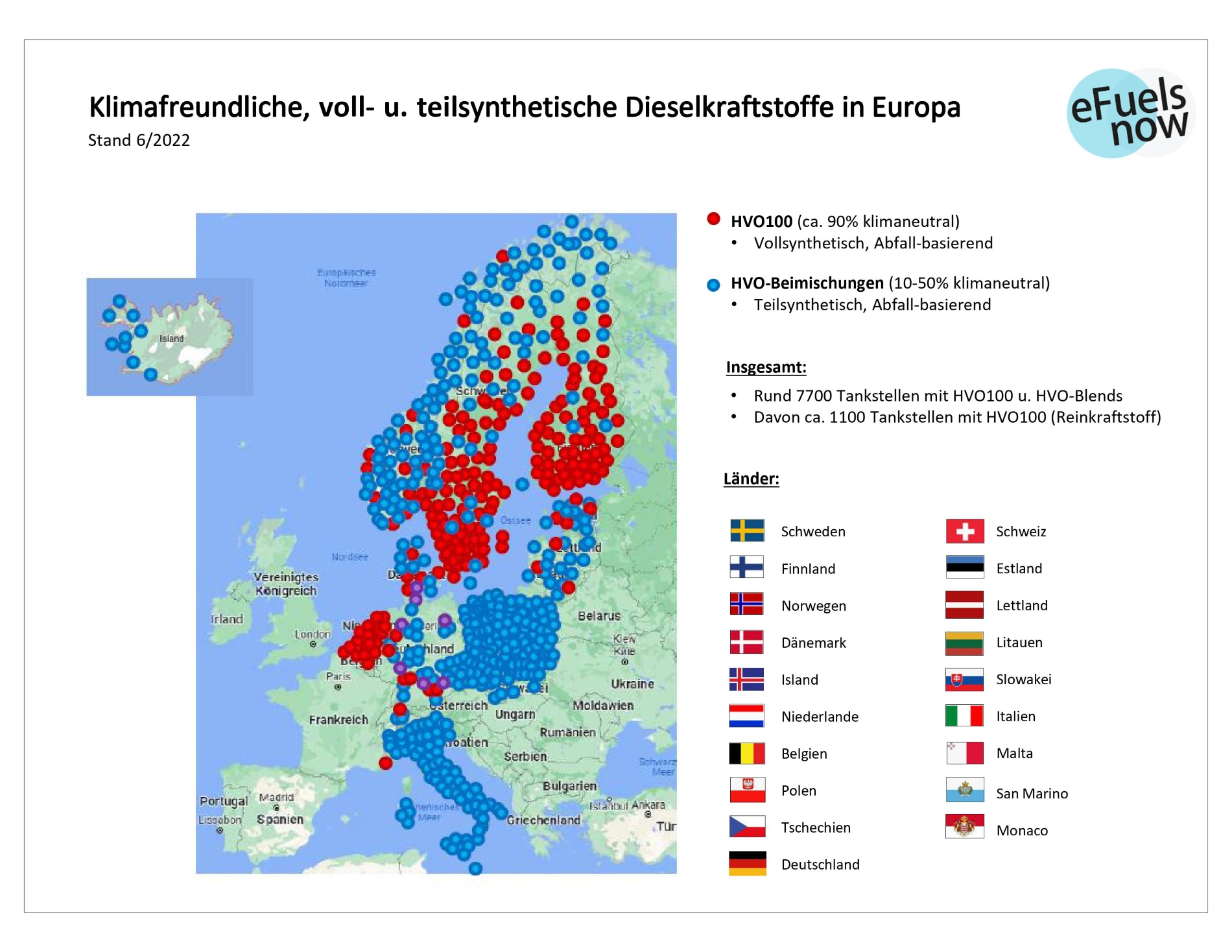 Der Diesel-Ersatzkraftstoff HVO ist an bald 8000 Tankstellen in Europa erhältlich. Bild: eFuels now (Die Bildrechte liegen bei dem Verfasser der Mitteilung.) Der Diesel-Ersatzkraftstoff HVO ist an bald 8000 Tankstellen in Europa erhältlich. Bild: eFuels now (Die Bildrechte liegen bei dem Verfasser der Mitteilung.)