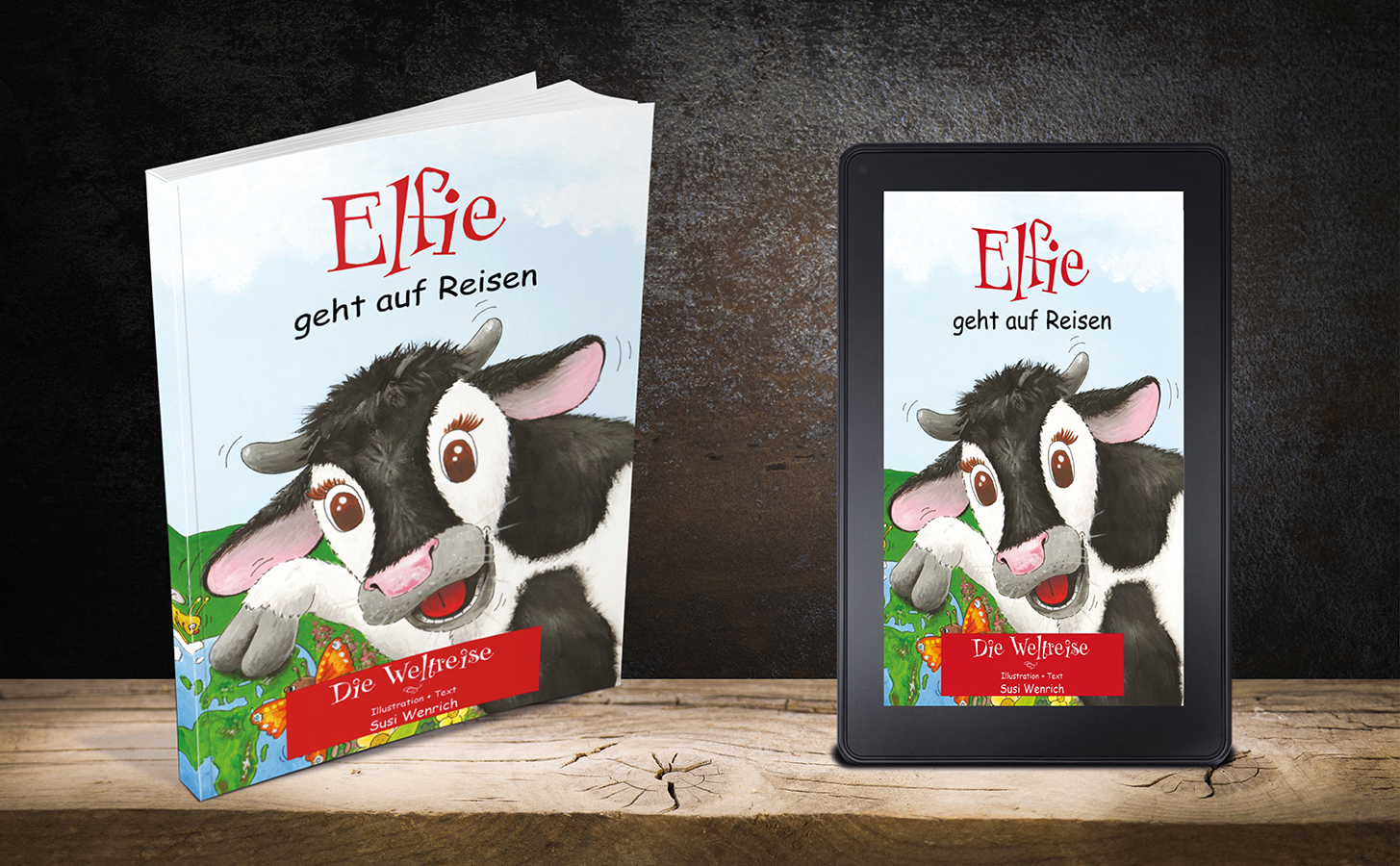 Die Kuh Elfie lebt im Bergischen Land und begibt sich auf eine weite Reise ... Die Kuh Elfie lebt im Bergischen Land und begibt sich auf eine weite Reise ...
