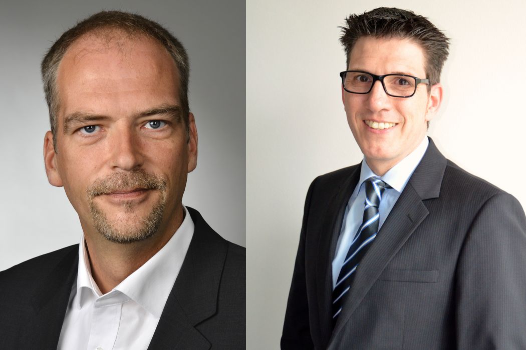 Holger Niermann, Geschäftsführer der DATA-NG, und Thomas Plein, Channel Manager von Varonis (Die Bildrechte liegen bei dem Verfasser der Mitteilung.)
