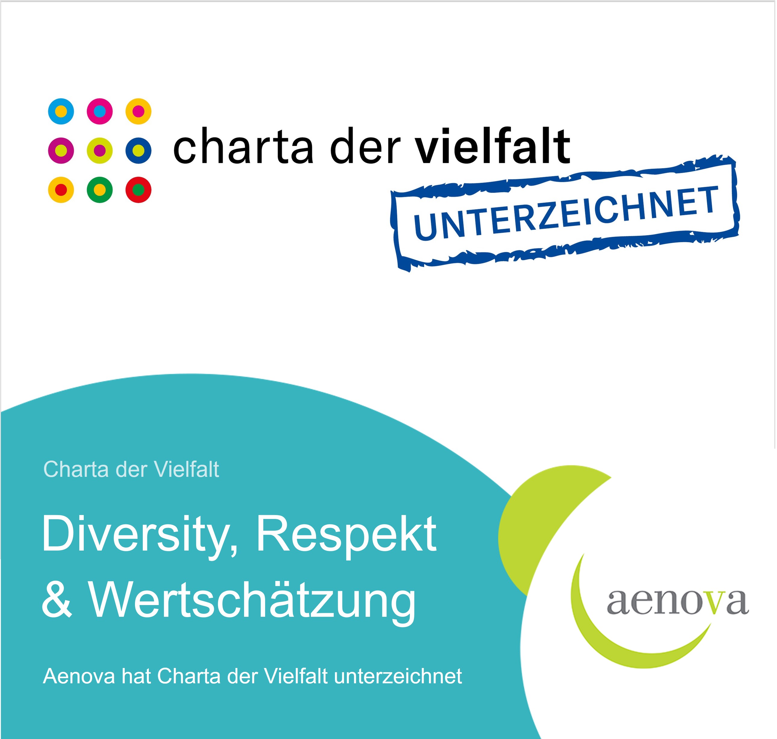 Aenova hat die„Charta der Vielfalt“unterzeichnet (Die Bildrechte liegen bei dem Verfasser der Mitteilung.) Aenova hat die„Charta der Vielfalt“unterzeichnet (Die Bildrechte liegen bei dem Verfasser der Mitteilung.)