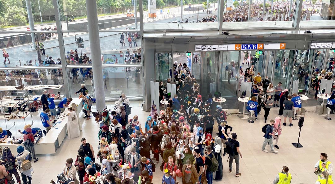 Foyer - Messehalle 1 (Bildquelle: Düsseldorf Congress GmbH)