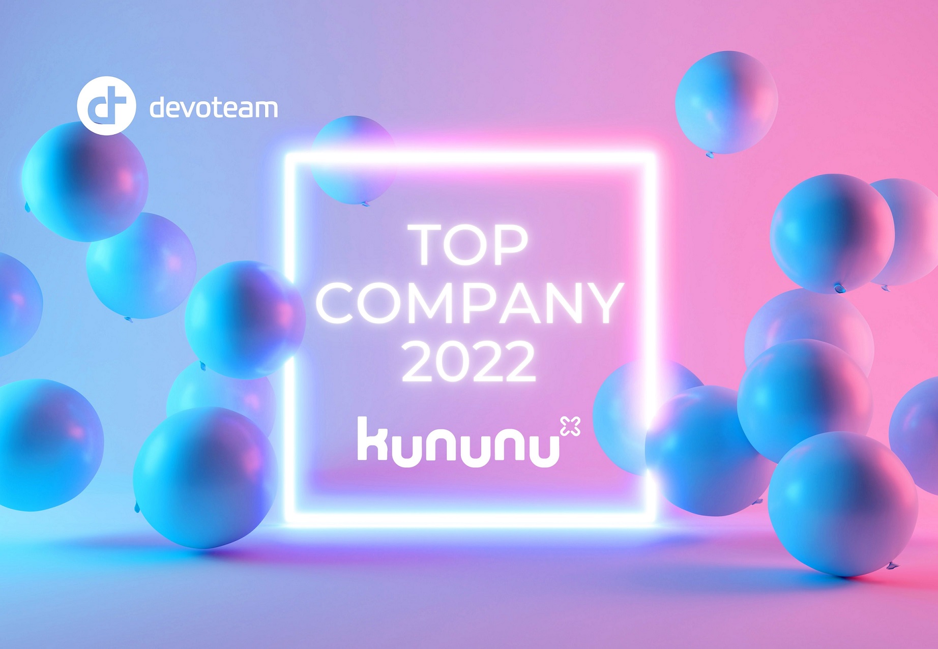 Herausragender Arbeitgeber: Devoteam von kununu als Top Company 2022 ausgezeichnet (Bildquelle: @ Devoteam) Herausragender Arbeitgeber: Devoteam von kununu als Top Company 2022 ausgezeichnet (Bildquelle: @ Devoteam)