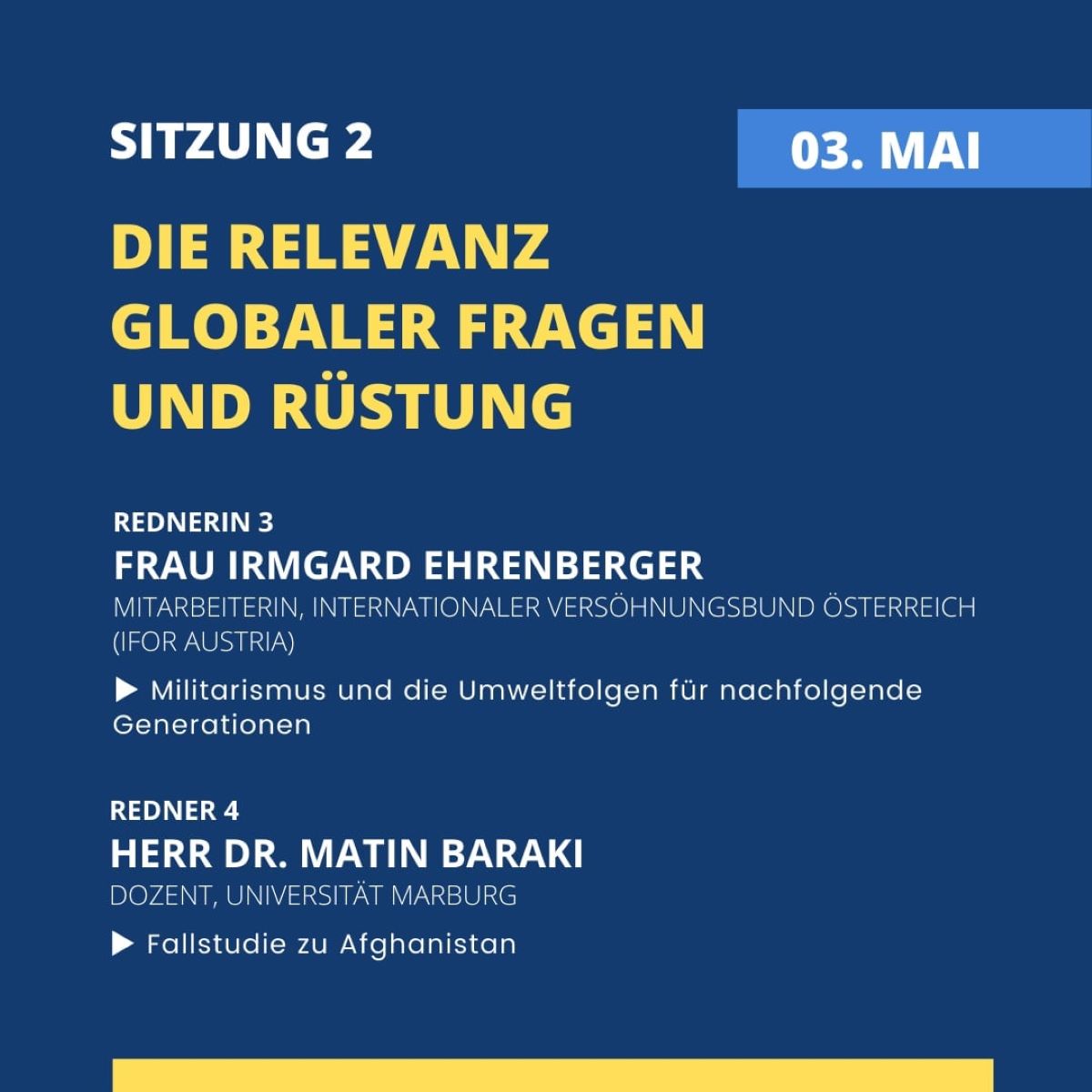 Die zweite Sitzung der Bildungsreihe Abrüstung von HWPL: Die Relevanz globaler Fragen und Rüstung