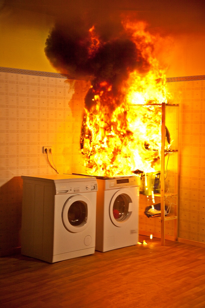 Elektrogeräte sind die häufigste Ursache bei einem Wohnungsbrand. (Die Bildrechte liegen bei dem Verfasser der Mitteilung.)