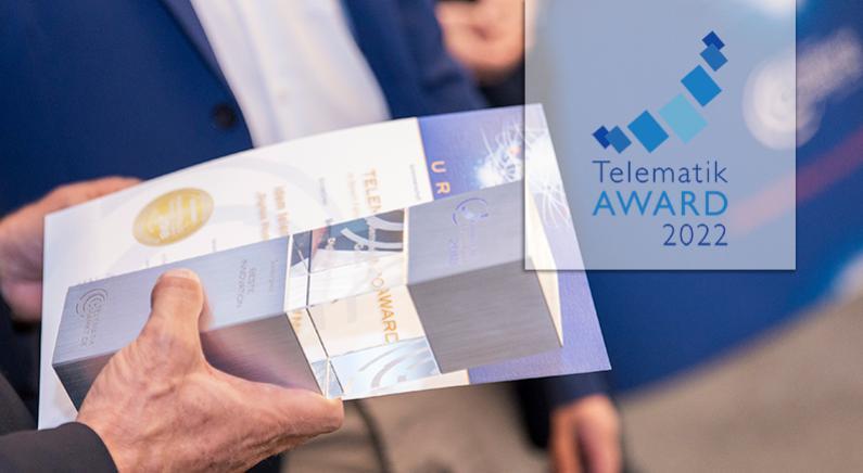 Die Bewerbungsphase für den Telematik Award 2022 läuft bis zum 15.07.2022. Bild: Telematik-Markt.de Die Bewerbungsphase für den Telematik Award 2022 läuft bis zum 15.07.2022. Bild: Telematik-Markt.de