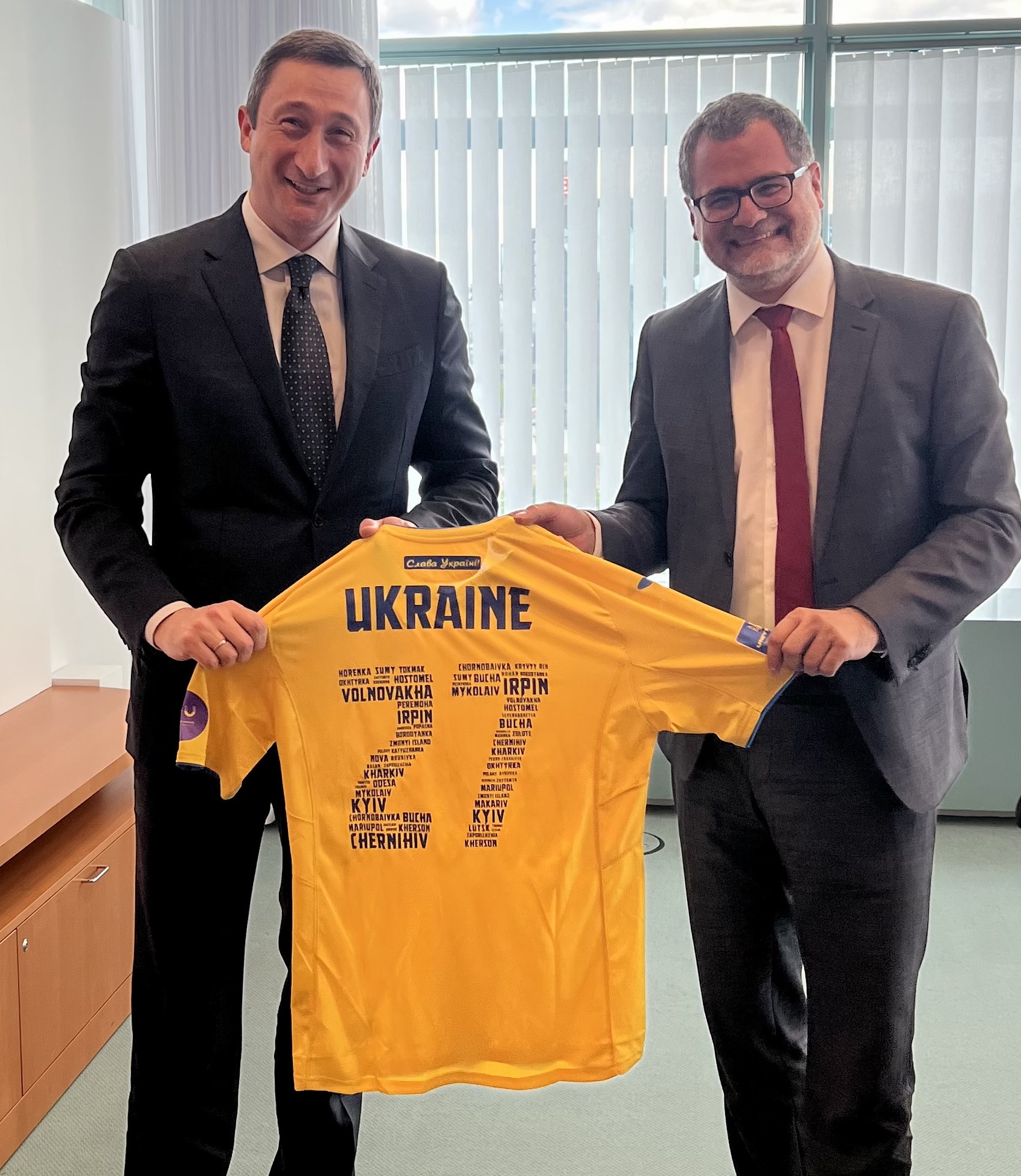 Oleksij Tschernyschow und Kanzleramtsminister Wolfgang Schmidt (Bildquelle: Foto©Pressedienst Ukraine)