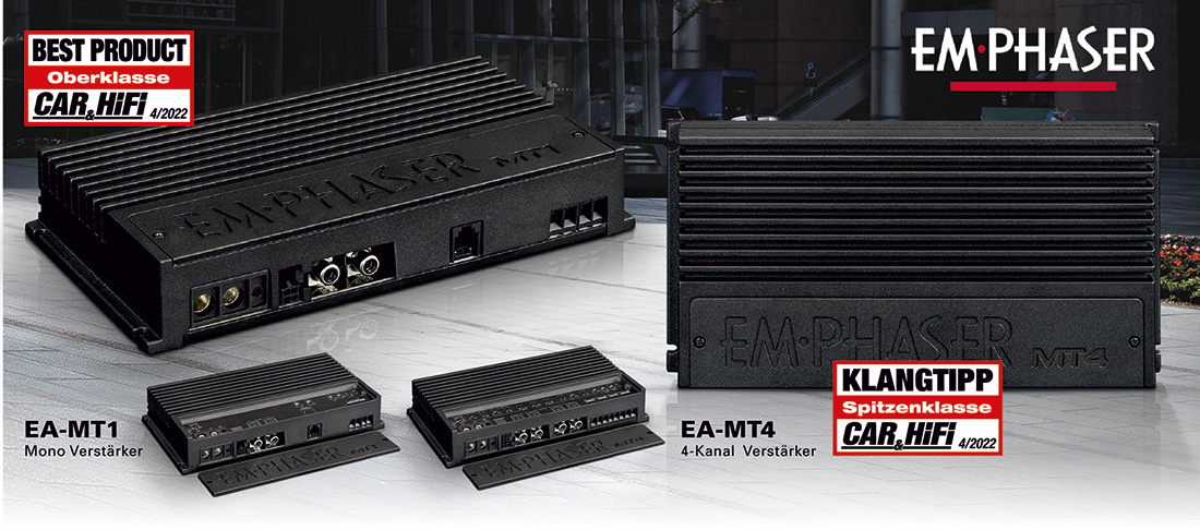 EMPHASERs Mini Endstufen EA-MT1 und EA-MT4 (Die Bildrechte liegen bei dem Verfasser der Mitteilung.) EMPHASERs Mini Endstufen EA-MT1 und EA-MT4 (Die Bildrechte liegen bei dem Verfasser der Mitteilung.)