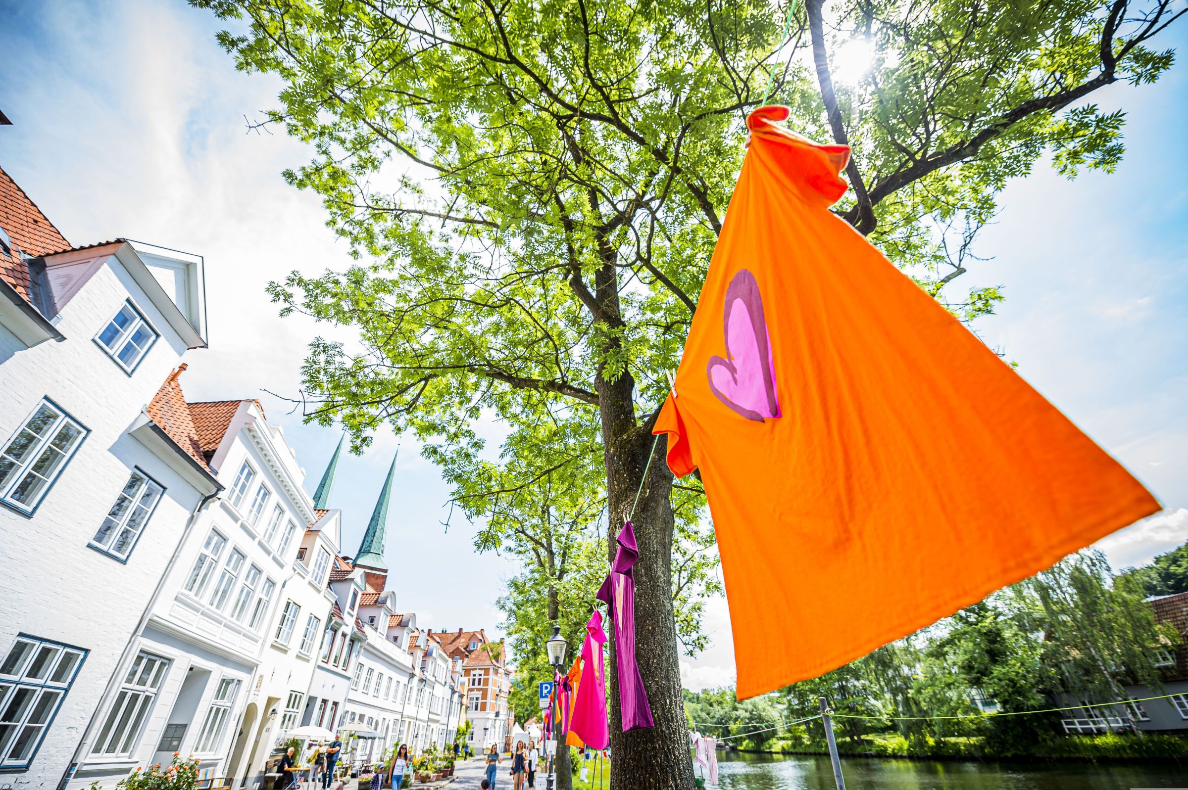 HanseKulturFestival in Lübeck - Wäscheleine im Malerwinkel (c) LTM - Olaf Malzahn (Die Bildrechte liegen bei dem Verfasser der Mitteilung.)