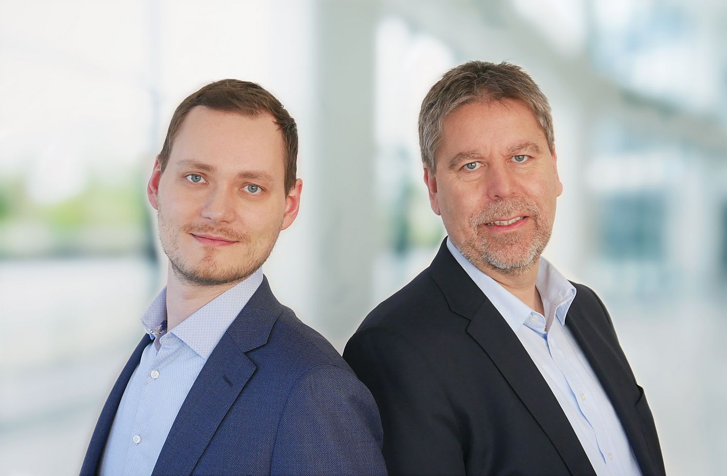 v.l.n.r.: das Gründerteam Arian Storch und Michael Vogel (Bildquelle: Evy Solutions)