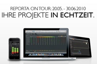 Reporta geht auf Apple-Roadshow. Reporta geht auf Apple-Roadshow.