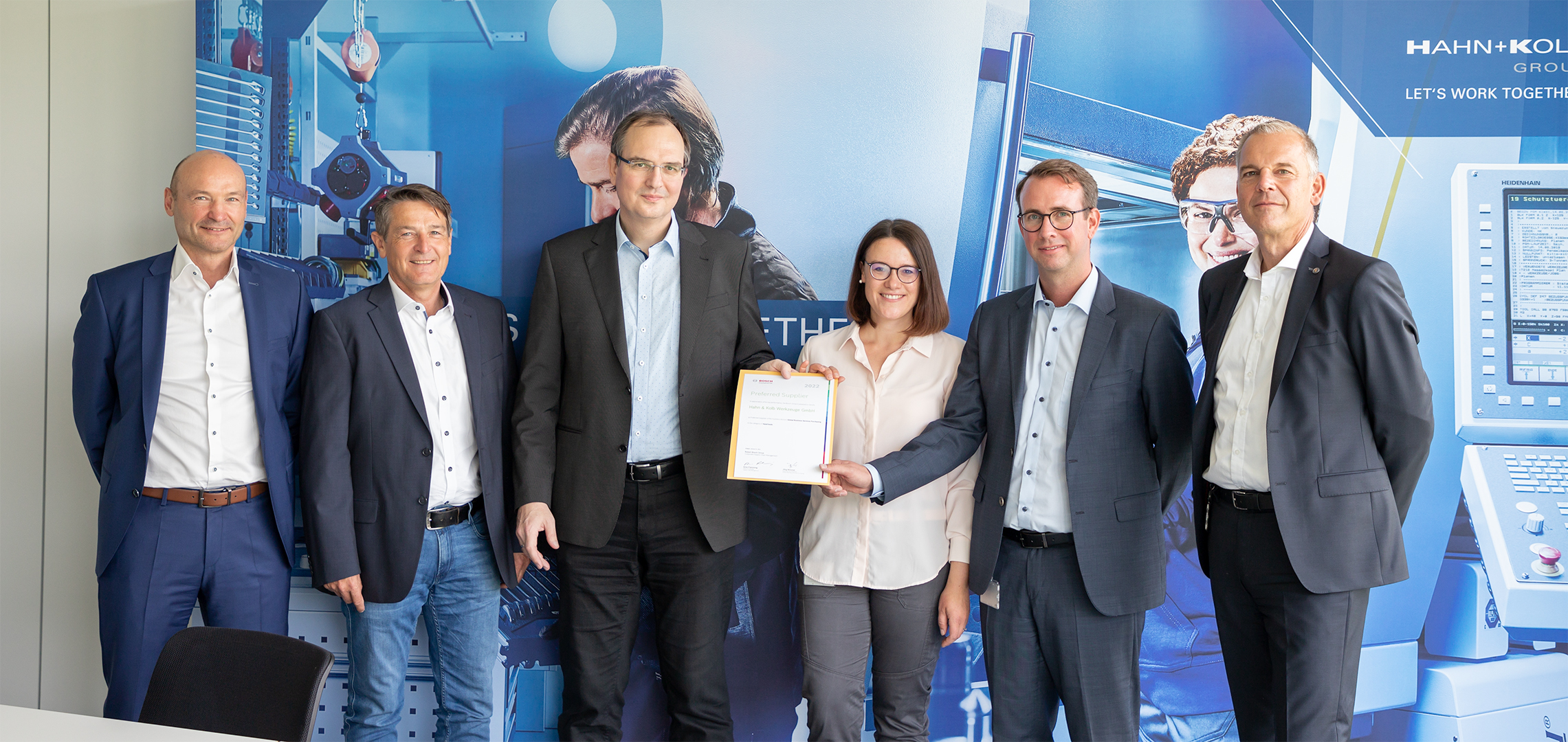 BOSCH bestätigt HAHN+KOLB zum sechsten Mal den Preferred-Supplier-Status im Bereich „Werkzeuge“.