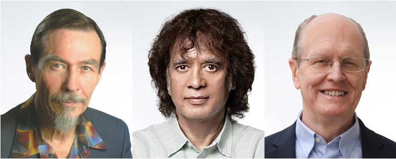 Die Kyoto-Preisträger Prof. Dr. Carver Mead, Zakir Hussain und Prof. Dr. Bryan T. Grenfell (v.l.) (Die Bildrechte liegen bei dem Verfasser der Mitteilung.) Die Kyoto-Preisträger Prof. Dr. Carver Mead, Zakir Hussain und Prof. Dr. Bryan T. Grenfell (v.l.) (Die Bildrechte liegen bei dem Verfasser der Mitteilung.)