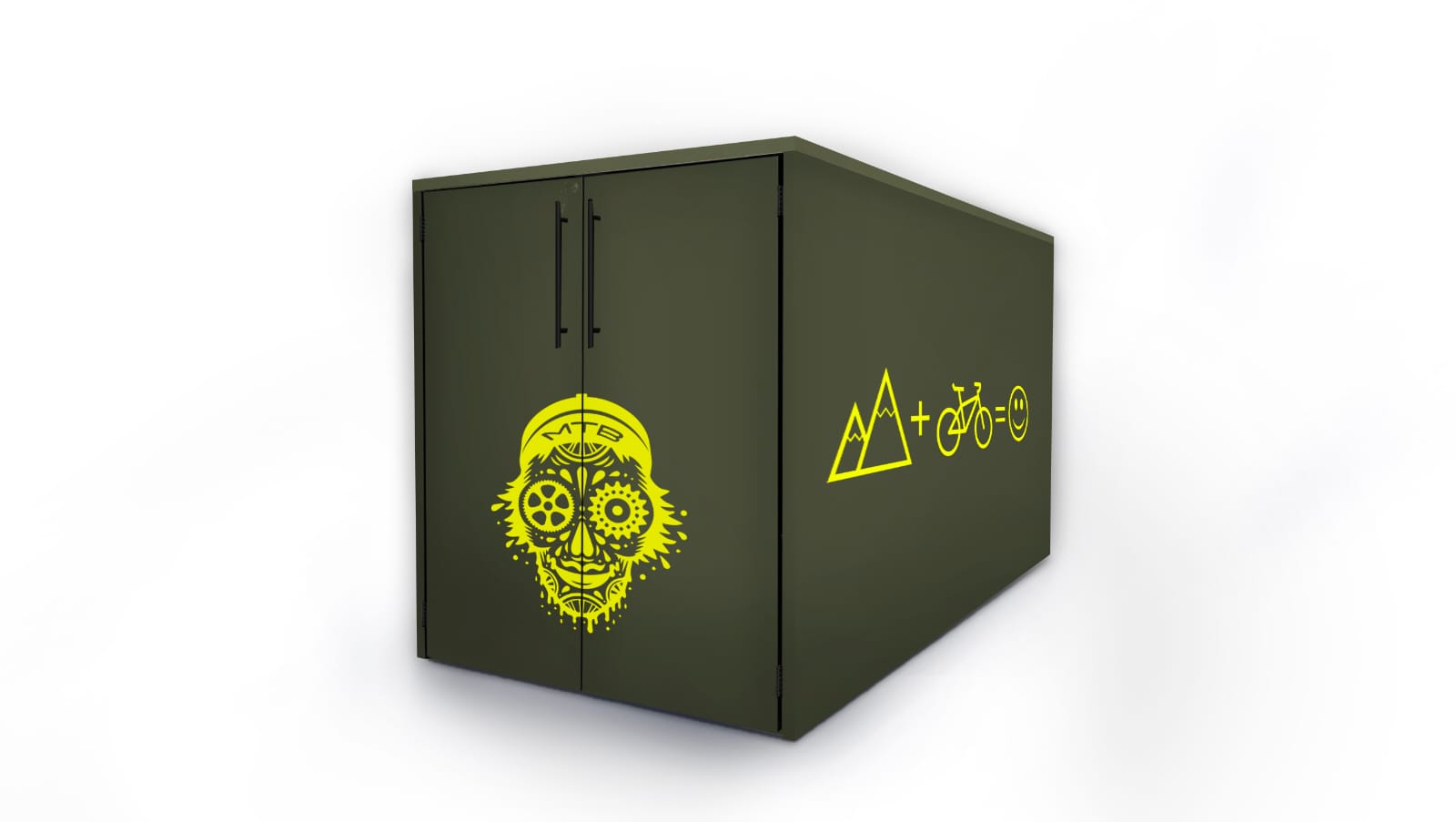 Fahrradgarage ART Box No. 4"Freeride" (Die Bildrechte liegen bei dem Verfasser der Mitteilung.)