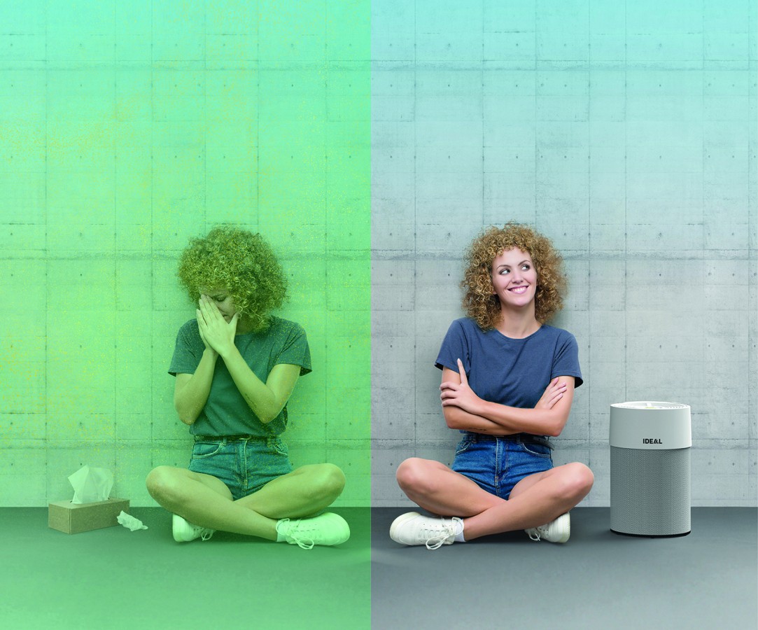IDEAL AP PRO-Luftreiniger helfen Allergiker:innen dabei, ihre Beschwerden in den Griff zu bekommen. (©Krug + Priester)