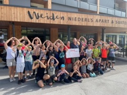 Spende für Herzkinder Österreich (Apart & Suiten Hotel Weiden)