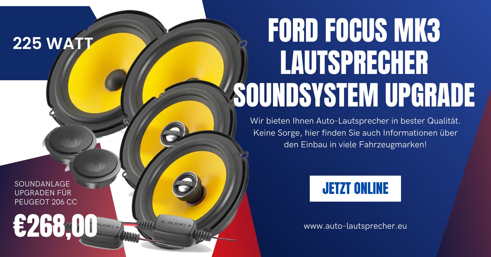 Ford Focus MK3 Lautsprecher Soundsystem Upgrade (Die Bildrechte liegen bei dem Verfasser der Mitteilung.)