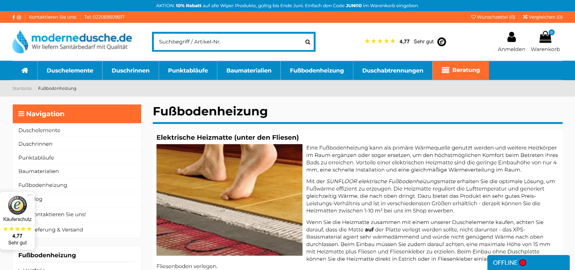 modernedusche.de modernedusche.de
