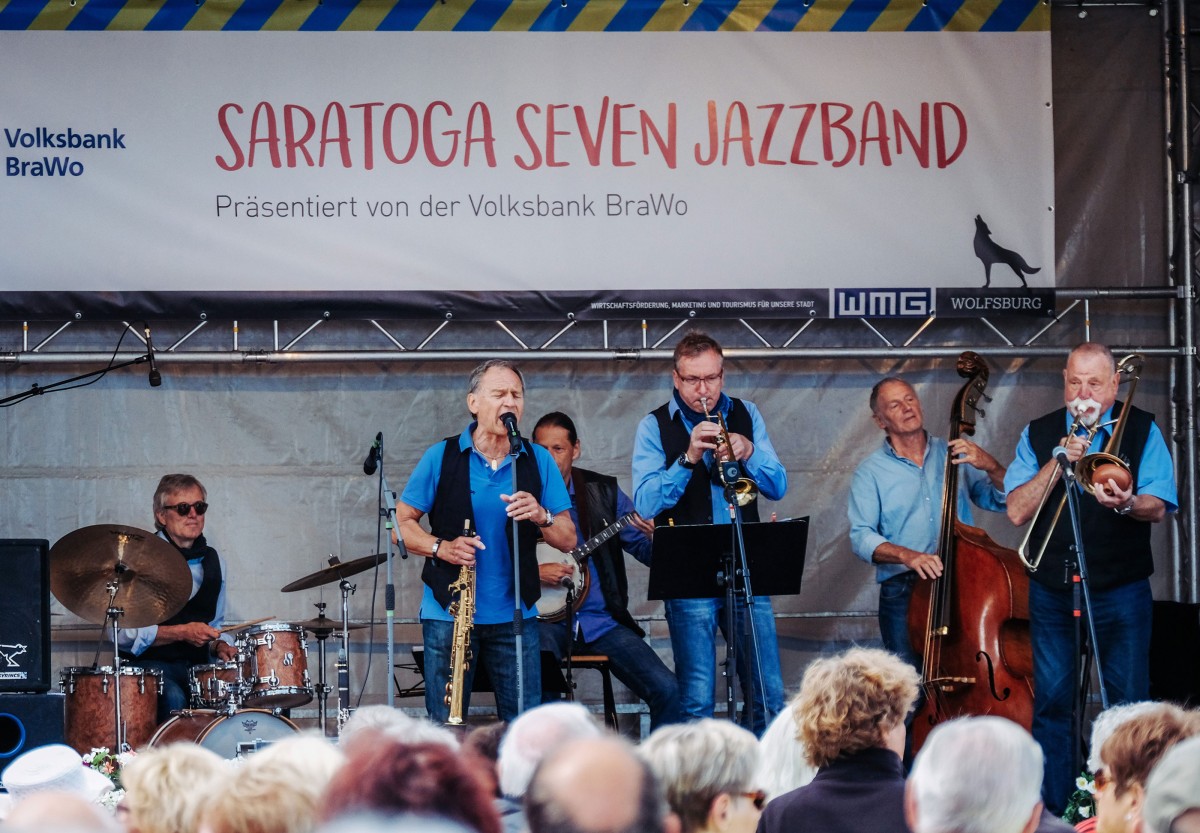 Saratoga Seven Jazzband 2018 (© WMG Wolfsburg, Foto: Janina Snatzke)