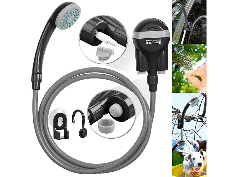 Semptec Urban Survival Technology Akku-Camping-Dusche mit Tauchpumpe, www.pearl.de (Die Bildrechte liegen bei dem Verfasser der Mitteilung.) Semptec Urban Survival Technology Akku-Camping-Dusche mit Tauchpumpe, www.pearl.de (Die Bildrechte liegen bei dem Verfasser der Mitteilung.)