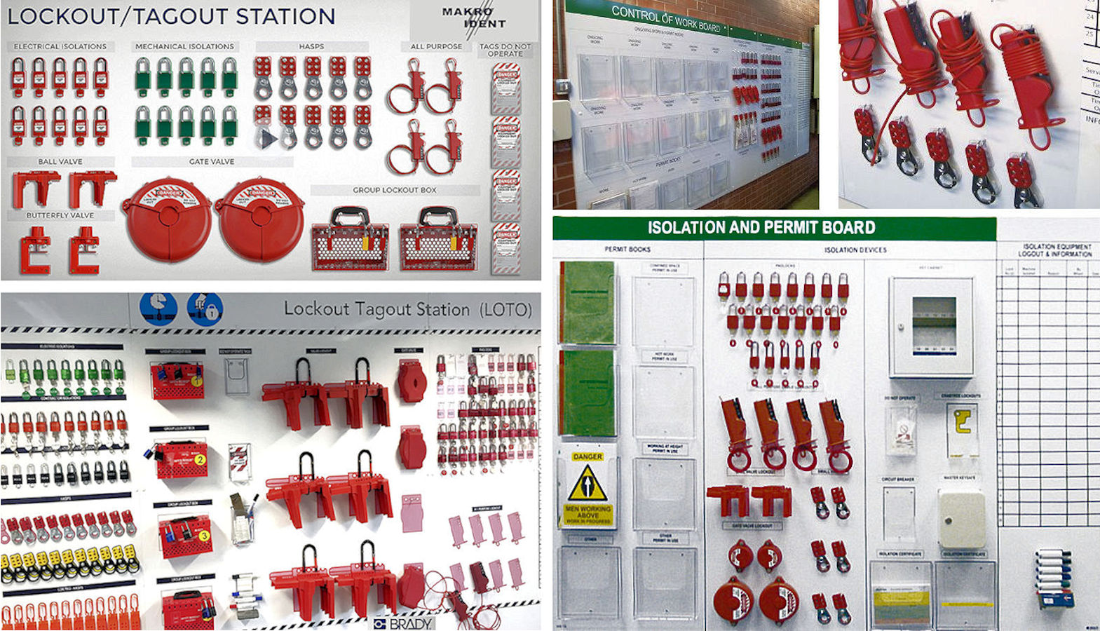 Individuelle Shadowbaords für Lockout-Tagout Equipment Individuelle Shadowbaords für Lockout-Tagout Equipment