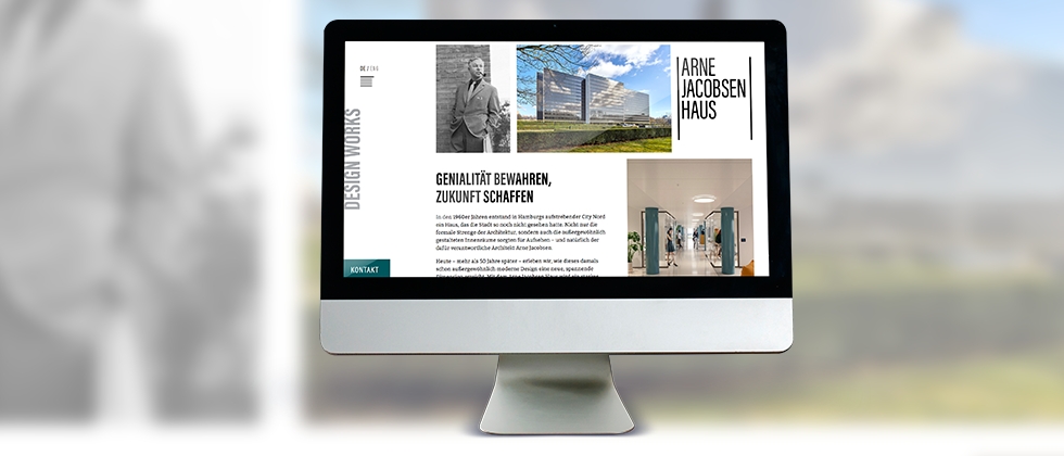 Kürzlich ging die neue Website für das Arne Jacobsen Haus in Hamburg online. (Bildquelle: MATRIX Immobilien) Kürzlich ging die neue Website für das Arne Jacobsen Haus in Hamburg online. (Bildquelle: MATRIX Immobilien)