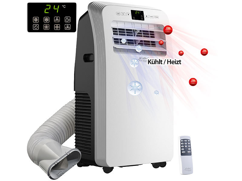 Sichler Haushaltsgeräte Mobile Monoblock-Klimaanlage mit Heiz-Funktion, 12.000 BTU/h, www.pearl.de (Die Bildrechte liegen bei dem Verfasser der Mitteilung.) Sichler Haushaltsgeräte Mobile Monoblock-Klimaanlage mit Heiz-Funktion, 12.000 BTU/h, www.pearl.de (Die Bildrechte liegen bei dem Verfasser der Mitteilung.)