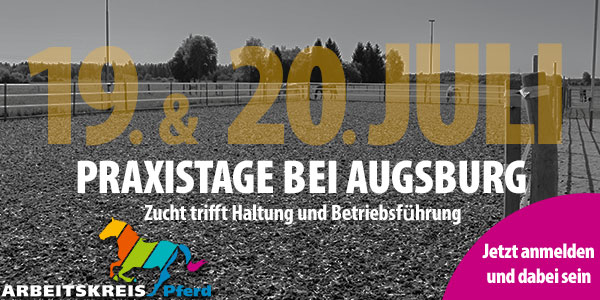 Am 19. und 20. Juli finden die Praxistage des„Arbeitskreises Pferd“statt. (Die Bildrechte liegen bei dem Verfasser der Mitteilung.)