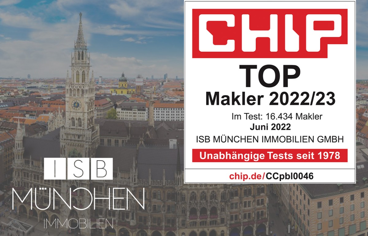 CHIP Auszeichnung für die ISB München Immobilien GmbH (© ) CHIP Auszeichnung für die ISB München Immobilien GmbH (© )