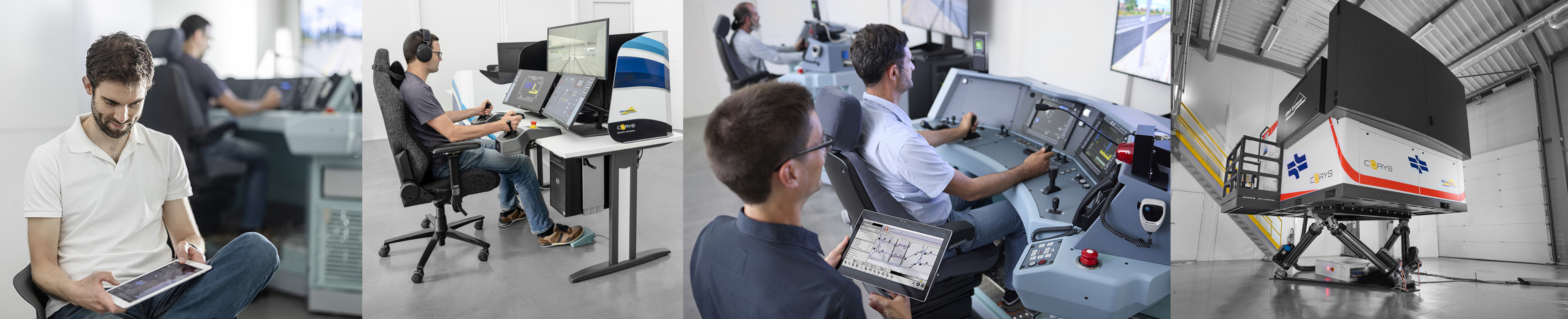 Ausbildung von Triebfahrzeugführern durch Simulation. Copyright: Corys