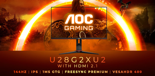 Bezahlbares 4K-Gaming: der AOC GAMING U28G2XU2 (Die Bildrechte liegen bei dem Verfasser der Mitteilung.) Bezahlbares 4K-Gaming: der AOC GAMING U28G2XU2 (Die Bildrechte liegen bei dem Verfasser der Mitteilung.)