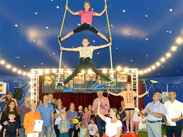 Das Zirkusprojekt der Grundschule Grafenberg wurde von der Stiftung unterstützt. 