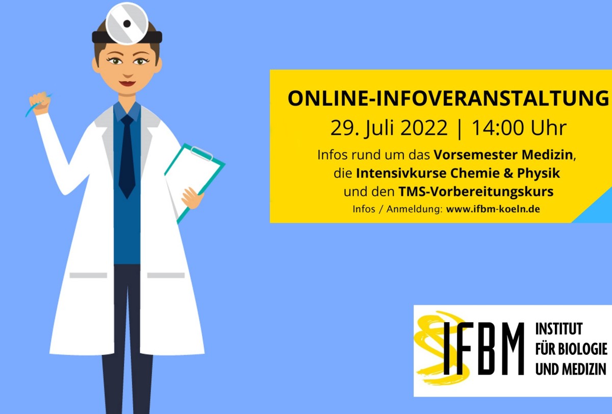 Gut vorbereitet ins Medizinstudium starten? Online-Infoveranstaltung des IFBM am 29.7.22 (© RBZ)