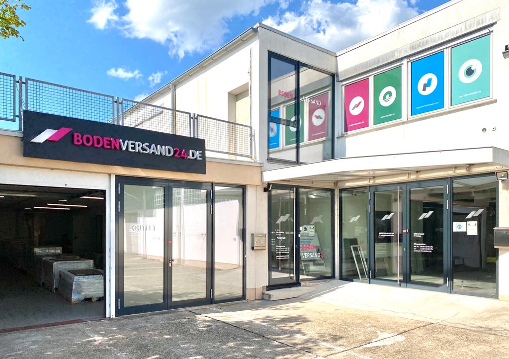 Außenansicht Firmensitz Bodenversand24, Mannheim (Die Bildrechte liegen bei dem Verfasser der Mitteilung.)