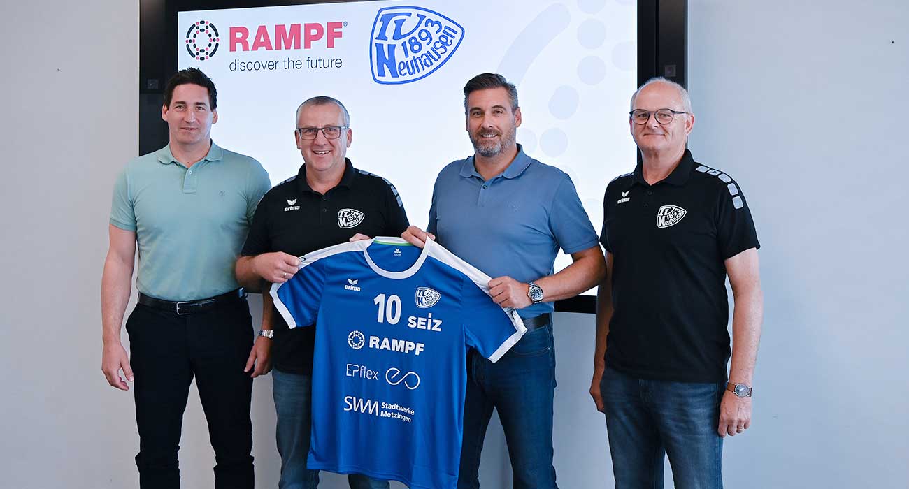 Der TV 1893 Neuhausen und RAMPF setzen ihre Partnerschaft fort.