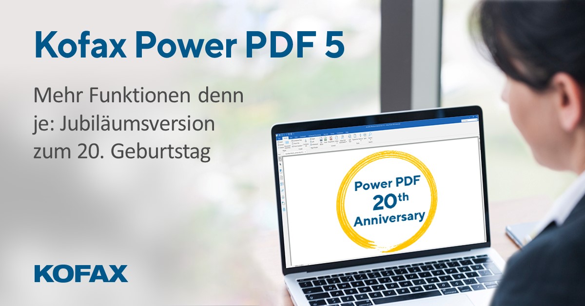 Kofax veröffentlicht Power PDF 5. (Bildquelle:©Kofax) Kofax veröffentlicht Power PDF 5. (Bildquelle:©Kofax)