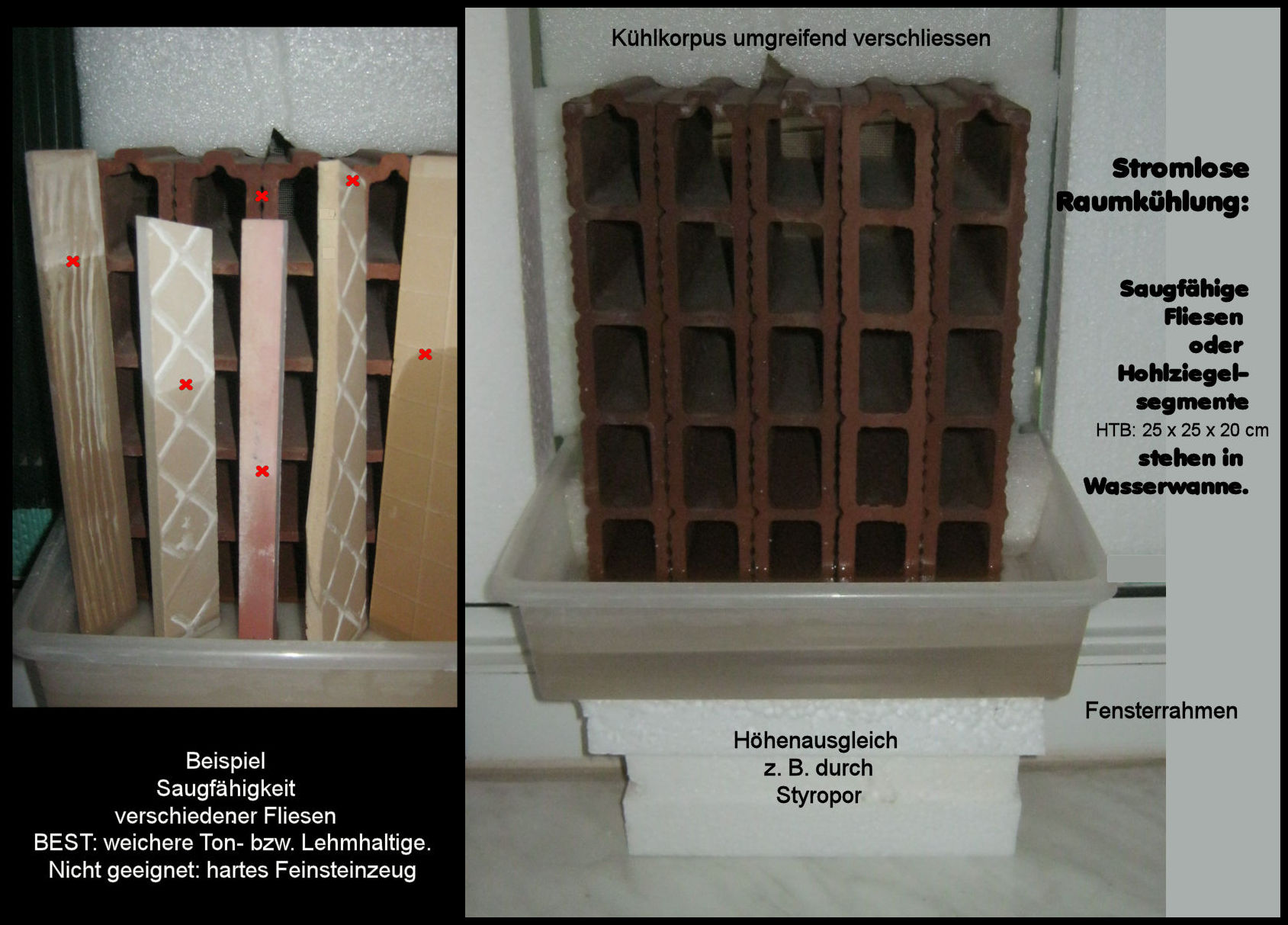 Room cooling free of charge. Kostenlose Raumkühlung! (Die Bildrechte liegen bei dem Verfasser der Mitteilung.)