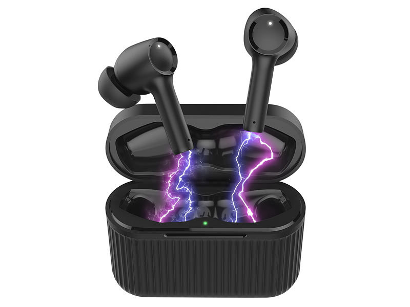 newgen medicals In-Ear-Stereo-Headset& Hörverstärker IHS-250.db bis 25 dB, Ladebox, www.pearl.de (Die Bildrechte liegen bei dem Verfasser der Mitteilung.)