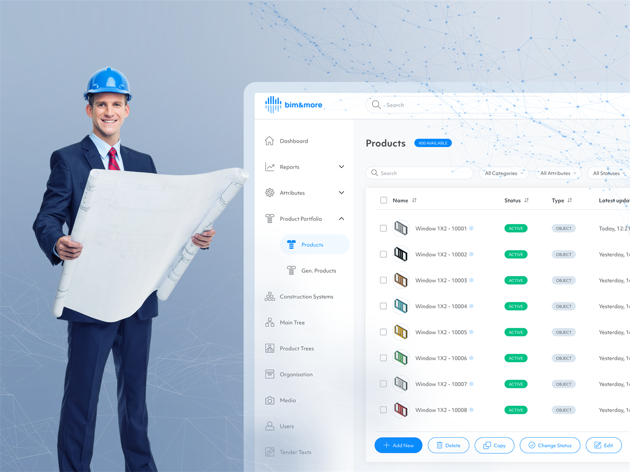 Mit der SaaS-Anwendung können Hersteller von Baustoffen und Bauprodukten ihre Produkte in BIM-Objekte übersetzen (c)Die Werkbank Mit der SaaS-Anwendung können Hersteller von Baustoffen und Bauprodukten ihre Produkte in BIM-Objekte übersetzen (c)Die Werkbank