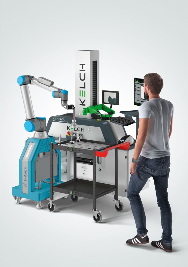 Automatisiertes Bestücken und Wechseln der Werkzeuge bei den KELCH Einstellgeräten. (© KELCH GmbH und Bachmann Engineering AG) Automatisiertes Bestücken und Wechseln der Werkzeuge bei den KELCH Einstellgeräten. (© KELCH GmbH und Bachmann Engineering AG)