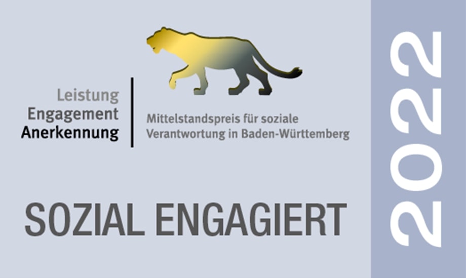 STARFACE wurde mit dem renommierten LEA-Mittelstandspreis„SOZIAL ENGAGIERT 2022“geehrt. (Die Bildrechte liegen bei dem Verfasser der Mitteilung.)